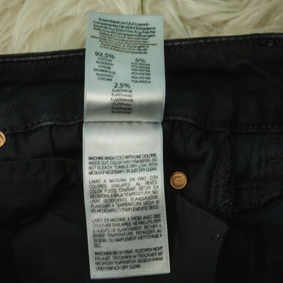 Mother Size 28 Black High Waist Looker Ankle Fray Slim Skinny Denim Jeans - Picture 8 of 10